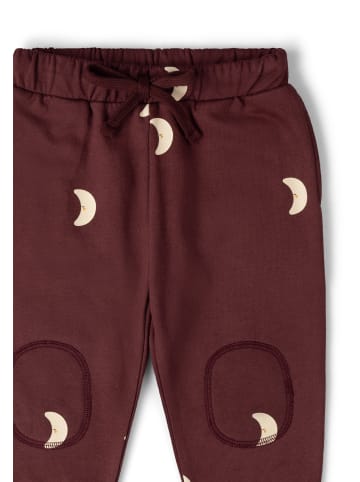 Gemütliche Jogginghose mit Knie-Patches in Braun