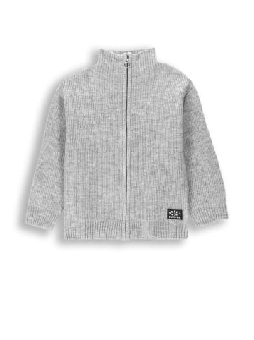 Pullover mit Reißverschluss in grau