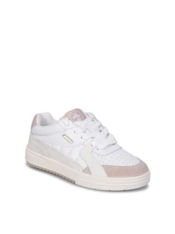 Weiß Kalbsleder Athletik Sneaker