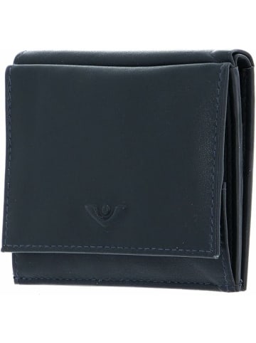 Soft Robin Geldbörse Leder 9 cm blau