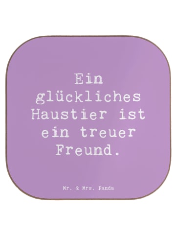 Tisch-Untersetzer Spruch Haustiere pflegen mit ... in Lavendeltraum