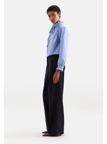 Ausgestellte Bluse Regular in Mittelblau