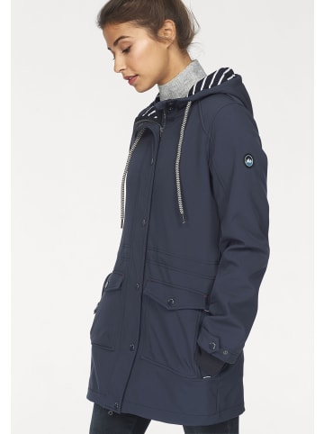 Softshellparka in dunkelblau