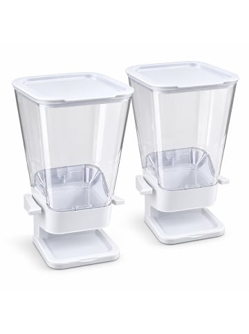 2 x Müslispender in Weiß - 5,5 l