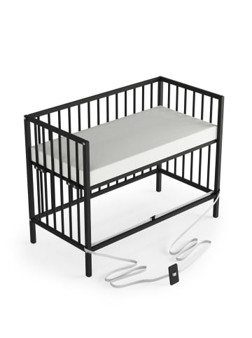 Beistellbett mit Matratze & Umbauseite -BLACK EDITION - Dreamy 4 in 1 Bett