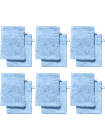 Frottier Waschhandschuh 12er-Pack Chicago in hellblau