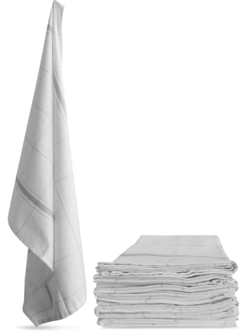 10 Stück Geschirrtücher Profi-Wipe in Grau