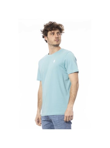 Hellblau Hell Blau Baumwolle Herren T-Shirt