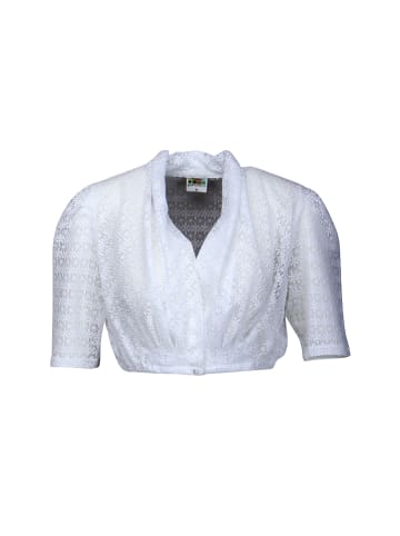 Spitzen-Dirndlbluse mit Schalkragen