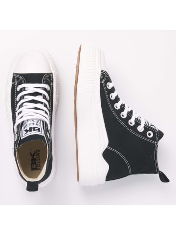 Sneaker Kaya flow mid in schwarz/rotes herz