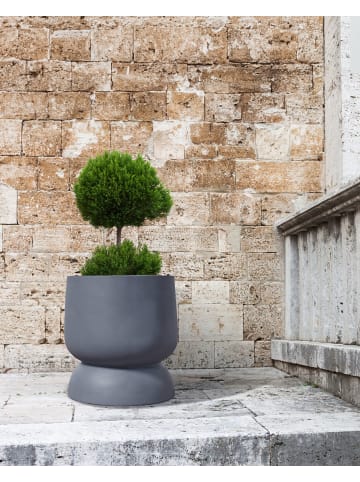 Outdoor Blumentopf ARAUCARIA in Grau - (W) 42 x (H) 46 x (L) 42 cm