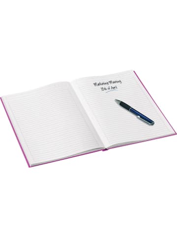 Notizbuch Wow A4 80 Blatt 90g/qm liniert pink