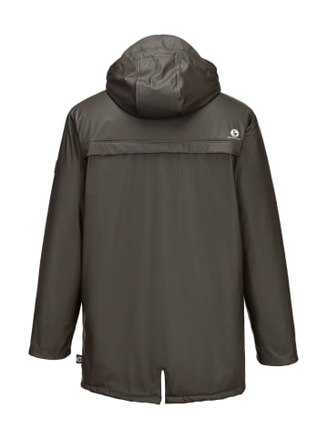 Regenjacke gefüttert in olive