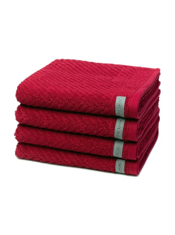 4 X Handtuch im Set Smart in Marsala