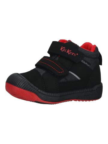 Stiefelette Schwarz/Rot
