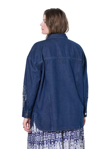 Hemdbluse in blue denim