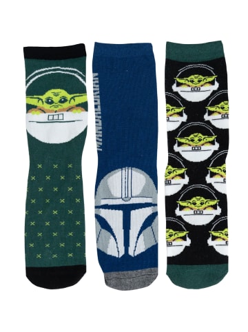 5er Pack Star Wars The Mandalorian Socken Sneaker Strümpfe in Mehrfarbig