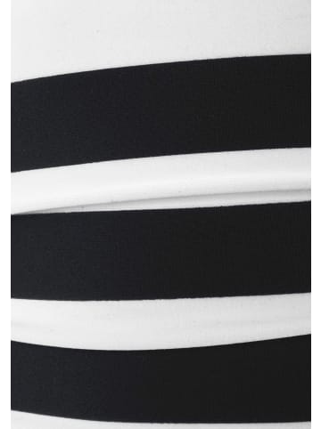 Badeanzug in schwarz-weiß