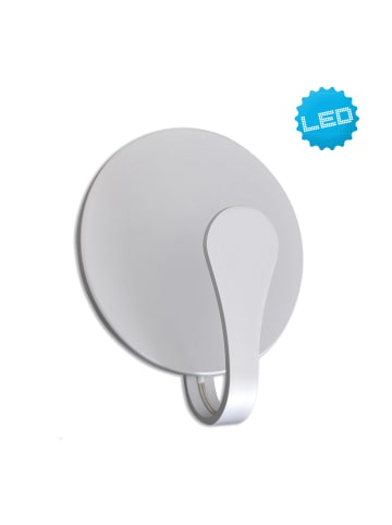 LED Wandleuchte "STAN" in silber - (L)16 cm x (B)8 cm x (H)19 cm - EEK E