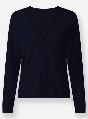 Strickjacke in marine