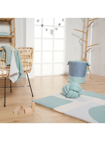 Krabbeldecke Laufstalldecke Musselin Patchwork 100cm