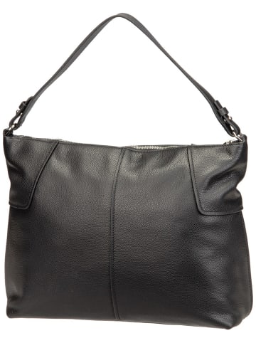 Handtasche Mila Hobo M Small Pebble in Black