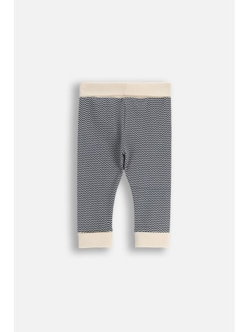 Baumwoll-Leggings mit langem Hosenbein in ecru