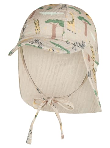 Schirmmütze mit Nackenschutz Safari in beige