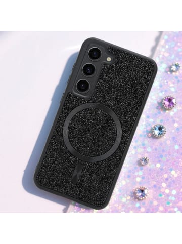Hülle für Samsung Galaxy S23 PLUS Glitzer Schutzhülle in Schwarz