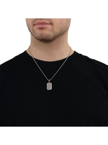 Kette mit Anhänger Edelstahl in silber