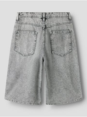 Jeansshorts in Light Grey Denim