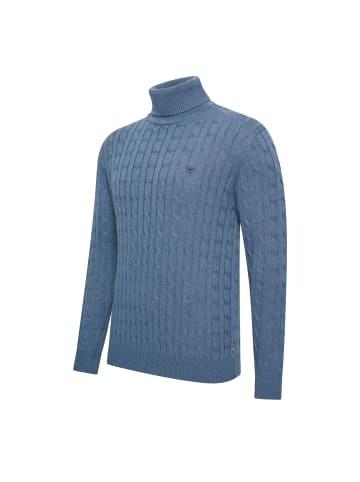 Pullover Aosta Cable in Blau