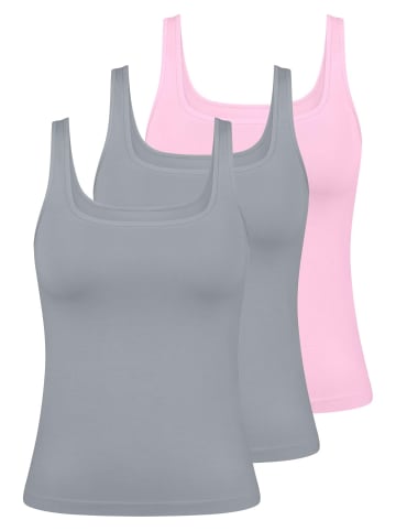 Unterhemd / Top GO Sense in Chrome / floral pink