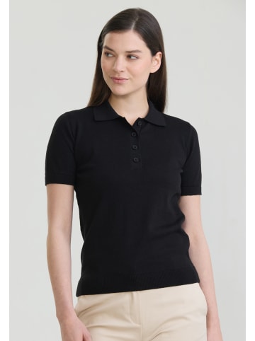 Polo Shirt Kurzarm in Schwarz