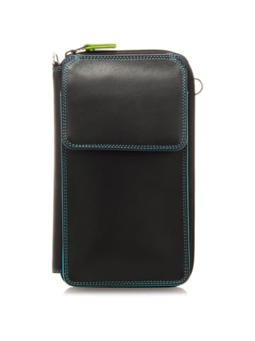Geldbörse Leder 11 cm black/pace