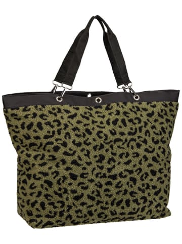 Einkaufstasche Shopper XL in Teddy Leo Olive