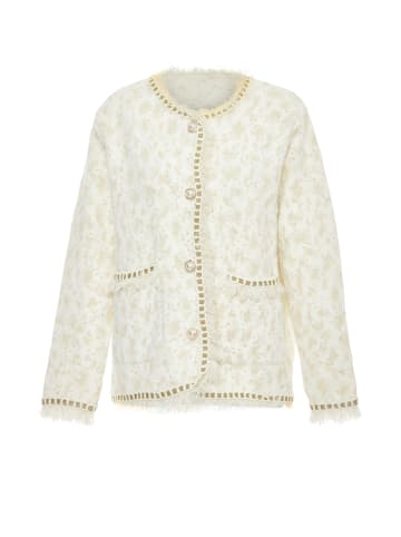 Damen Strickjacke in Wollweiss