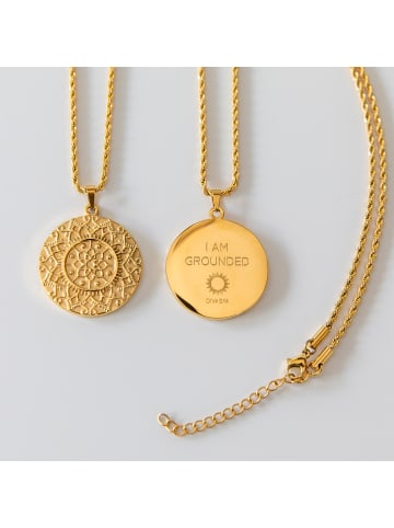 Vergoldete Mandala Kette I am grounded - (L)45cm