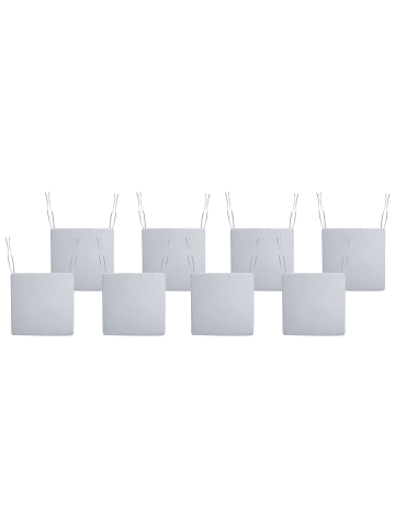 8er-Set Auflagen SASSARI PREMIUM in Grau