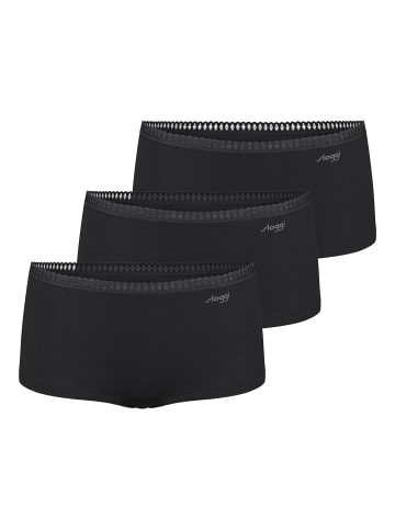 Panty Blue GO Crush 3er-Pack in Black