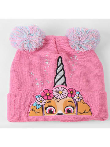 Paw Patrol Kinder 3 Teilig Mütze & Schal & Handschuhe Set in Rosa