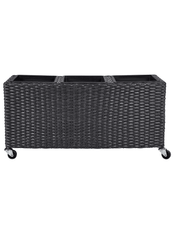 Outdoor Blumentopf BELLIS in Schwarz - (W) 82 x (H) 40 x (L) 28 cm