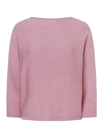 Fledermauspullover mit Glanzeffekt in sorbet rose