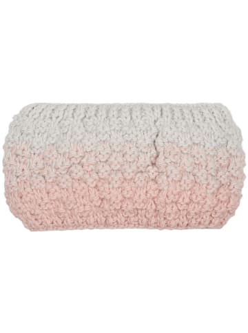 Strick Stirnband in Rose-Hellgrau