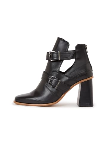 Ringer Mid Strap Lederstiefel black