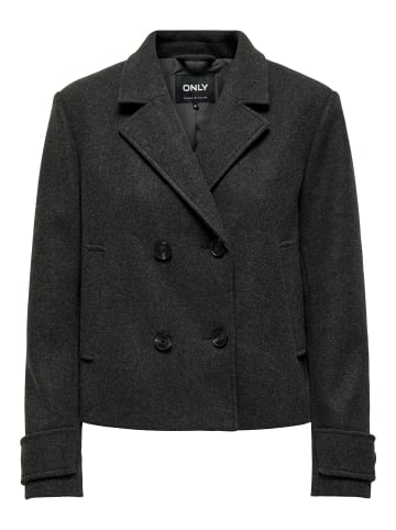 Klassisches Doppelknopf-Design kurzes Sakko für Herbst. in Dunkelgrau