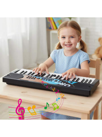 49 Tasten Keyboard Kinder ab 3 Jahren in Schwarz