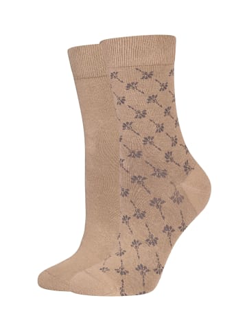 Socken daily iconic 2er Pack travertine melange