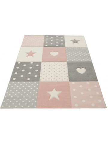 Kinderteppich Pastel Kids A in Rosa