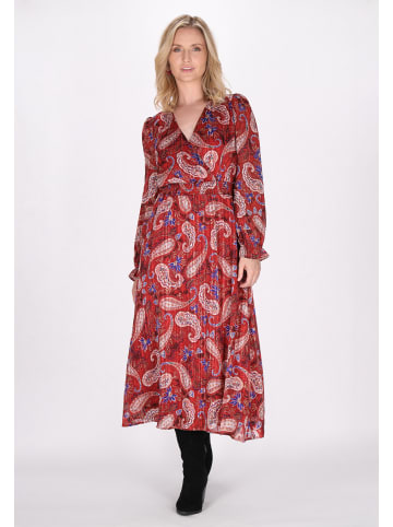 Damen Kleid in Rot Mehrfarbig
